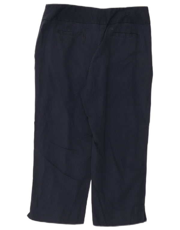LAURA ASHLEY Pantaloni capri drepti pentru femei UK 6 XS W28 L21 bleumarin