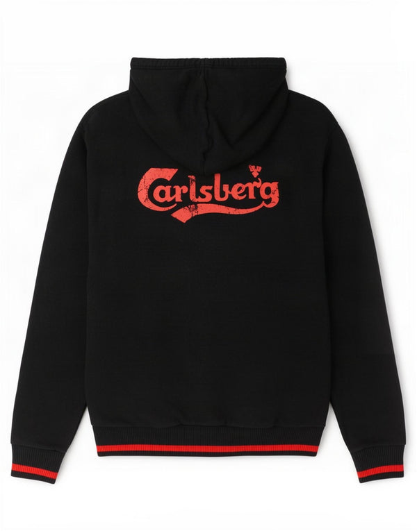 Carlsberg Pulover cu capota cu fermoar cu grafic pentru femei UK 18 XL Bleumarin Colorblock