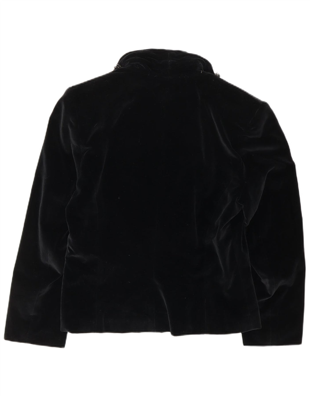 Jachetă pentru femei VINTAGE din catifea cu piept dublu IT 44 Medium Black