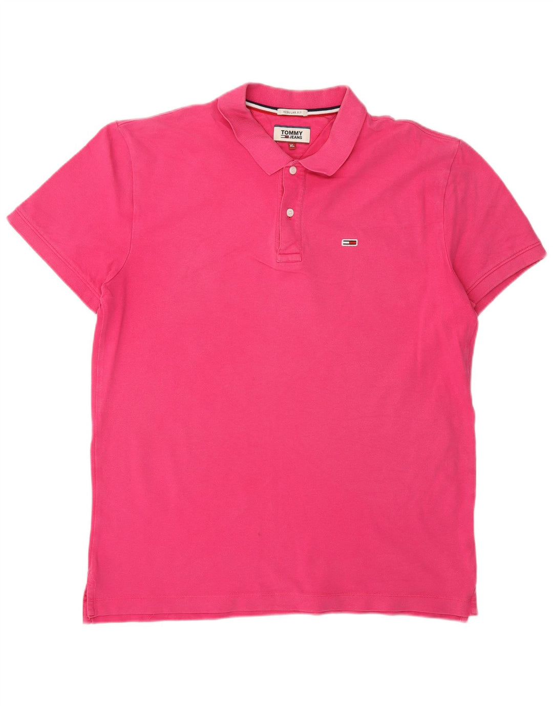 Cămașă polo Tommy Hilfiger pentru bărbați, cu croială regulată, XL, roz