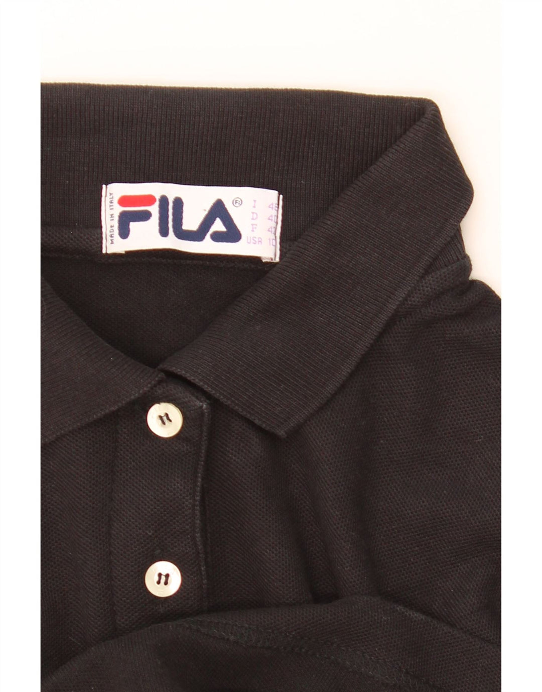 Tricou Polo Crop pentru Femei Fila IT 46 Large Negru