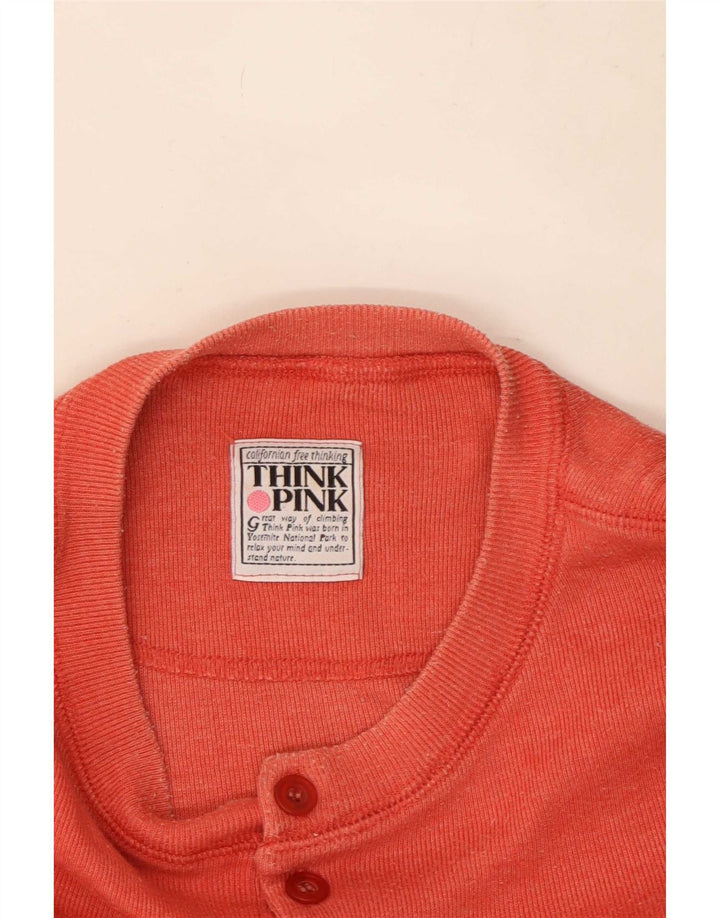 Think Pink Top pentru bărbați cu mânecă lungă XL, roșu