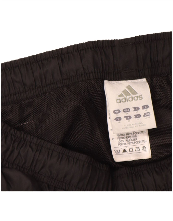 Pantaloni de trening Adidas pentru bărbați, poliester mediu negru