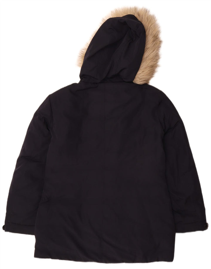 Palton căptușit cu glugă pentru femei Mistral UK 16 mare, poliester bleumarin