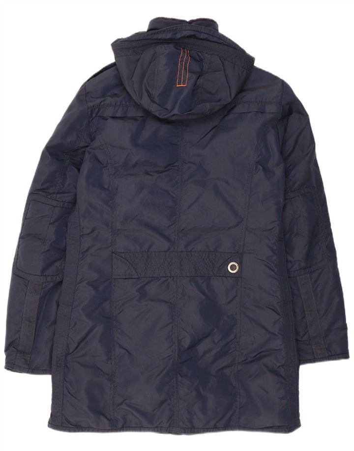 Palton căptușit cu glugă Dekker pentru bărbați UK 36 Poliamidă mică, albastru bleumarin
