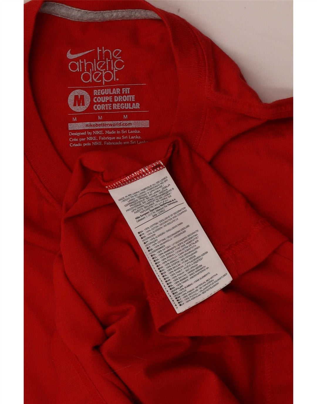 Vest Vest Top, Bumbac Roșu Mediu, Fit Regular Fit, Nike pentru bărbați