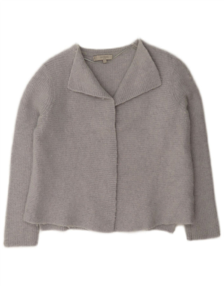 Pulover Hobbs pentru femei Crop Open Cardigan UK 12 Lână albastră medie