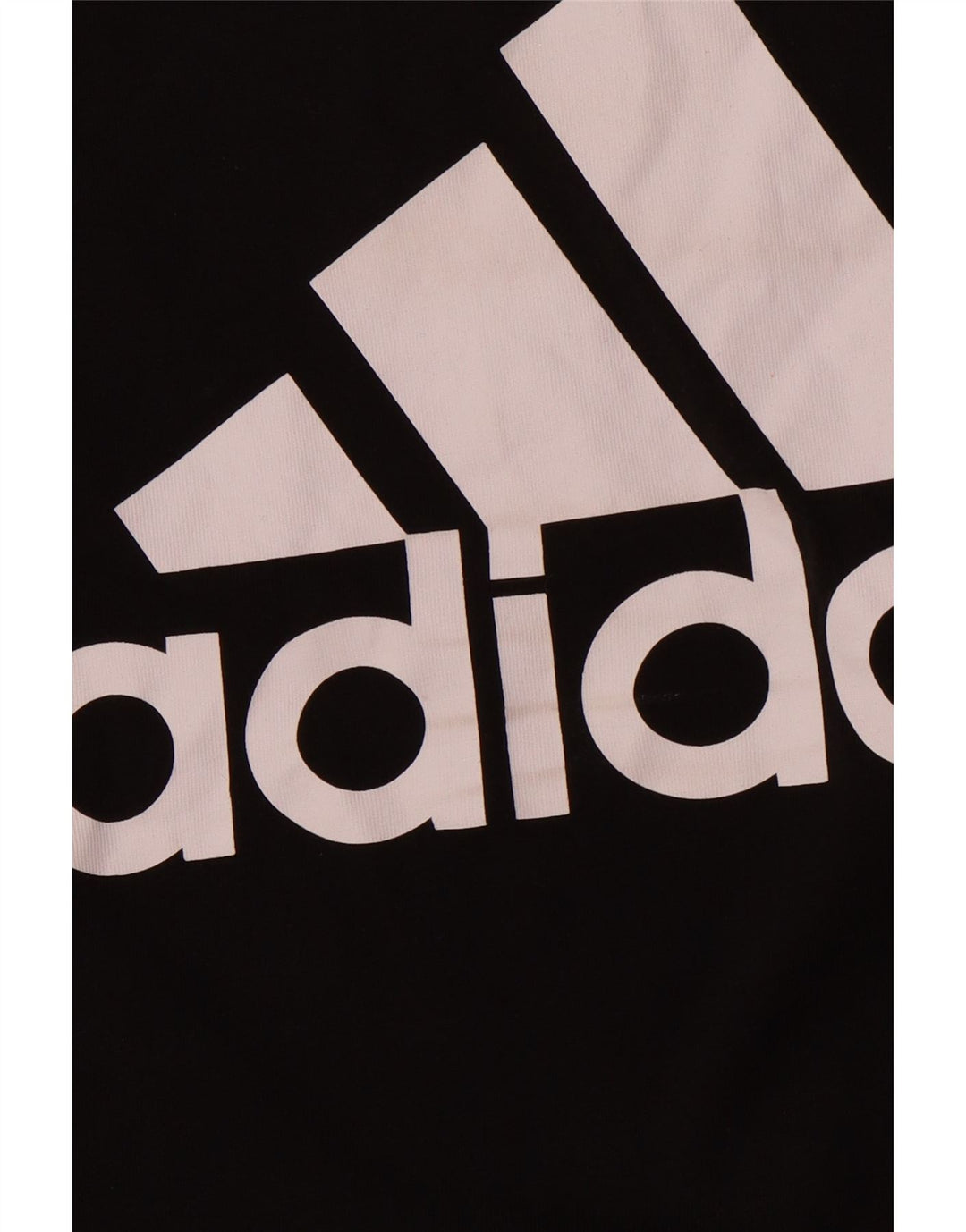 Tricou grafic ADIDAS pentru femei, Marea Britanie 16/18, bumbac negru mare