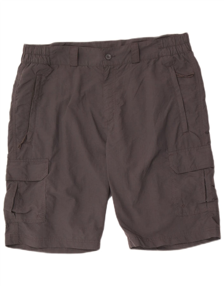 Pantaloni scurți cargo pentru bărbați Mountain Warehouse W34, nailon gri mare