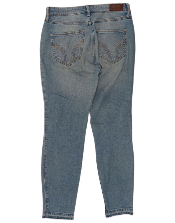 Hollister Blugi skinny cu talie înaltă pentru femei US 5 Small W27 L26 Blue Bumbac