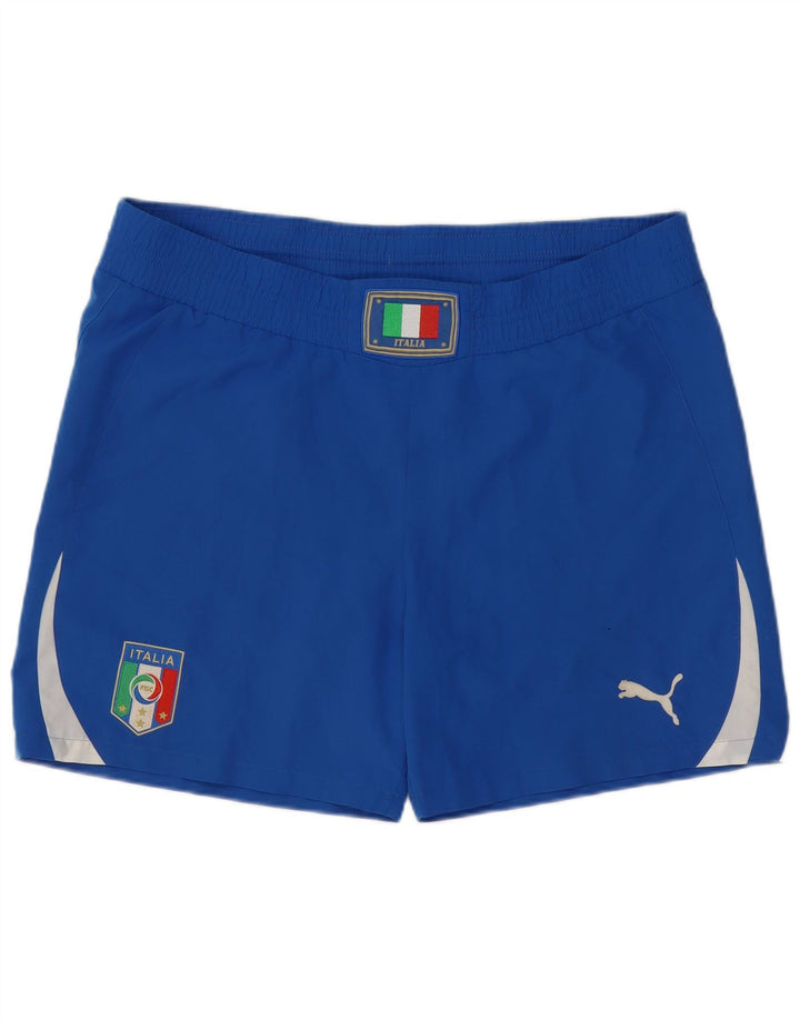 Pantaloni scurți Puma Italia Graphic Sport pentru bărbați, mari, albastru, poliester