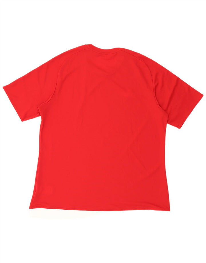 Tricou Adidas Climalite pentru bărbați Top XL poliester roșu