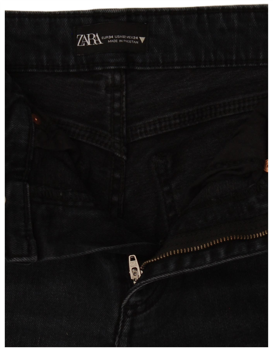 Blugi pentru femei Bootcut Zara EU 34 2XS L24 L25 Bleumarin
