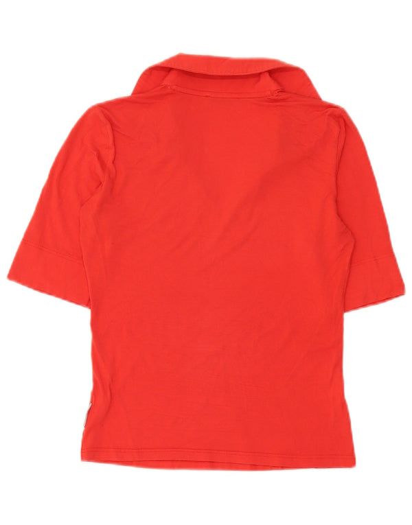 Tricou polo Ballantyne pentru femei UK 12 Medium Red Viscose