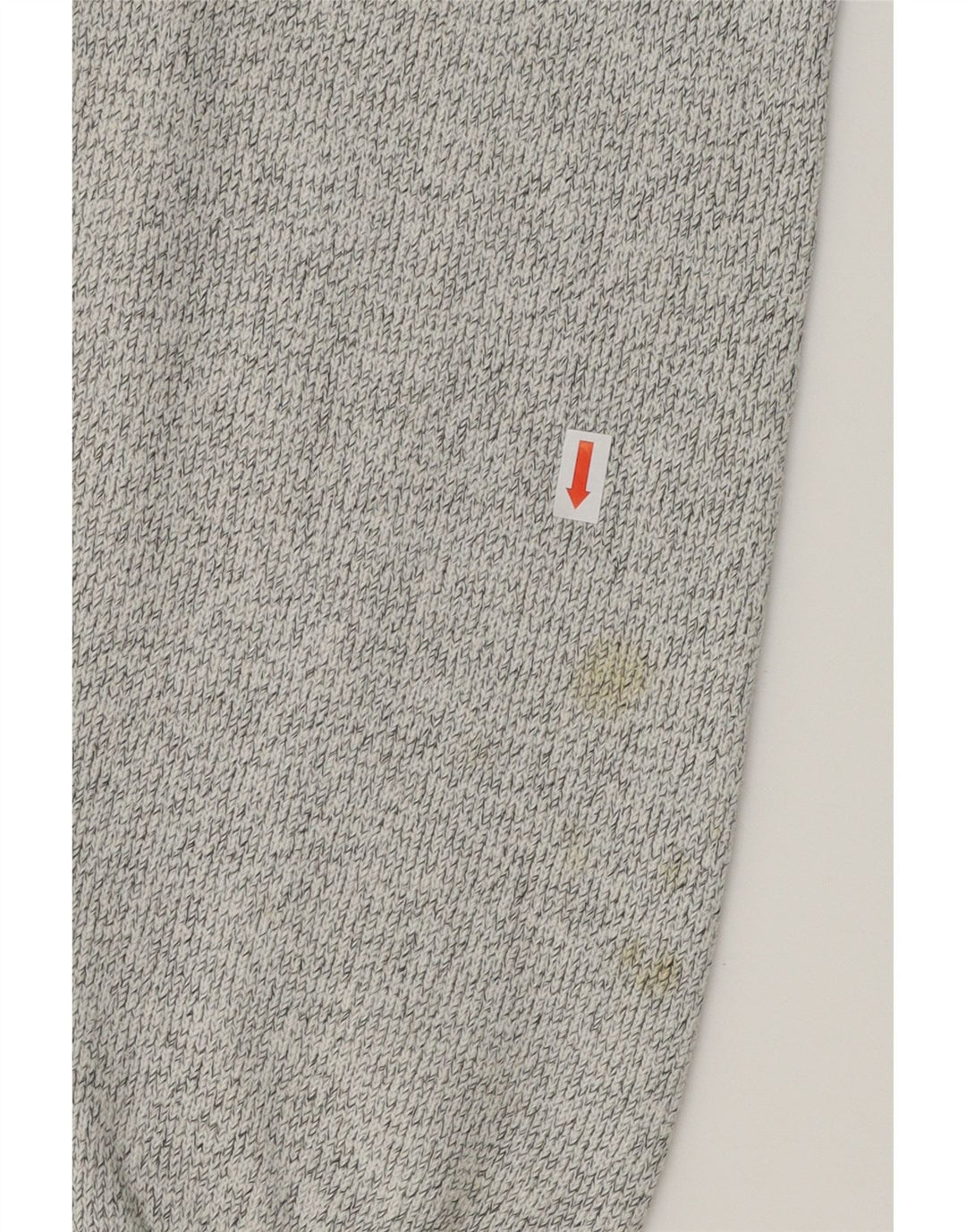 VINTAGE Mens V-Neck Jumper Sweater Large Grey Geometric Vintage Vintage and Second-Hand Vintage from Messina Hembry 