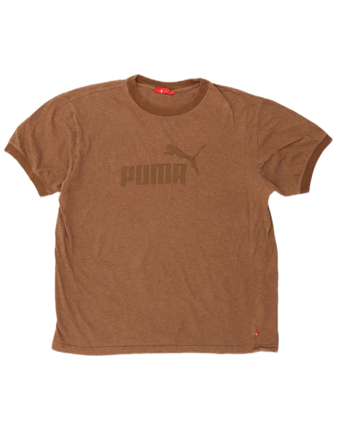 Tricou grafic Puma pentru bărbați, cu croială normală, mare, maro, bumbac