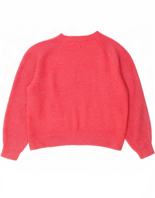Pulover pentru femei Marks & Spencer cu decolteu triplu UK 14 Medium Pink Flecked