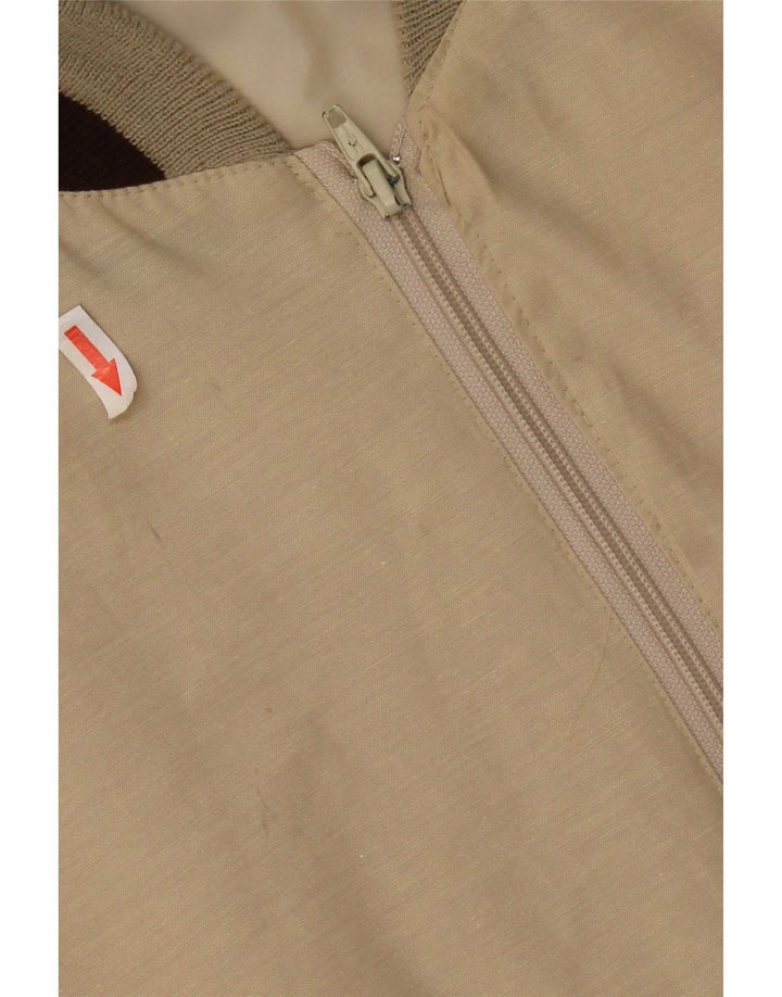Bomber vintage pentru bărbați UK 42 XL Bej Poliester color bloc