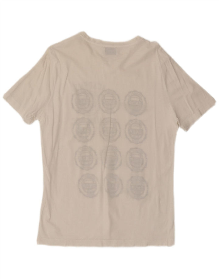 Tricou grafic Dondup pentru bărbați Top Mediu Alb