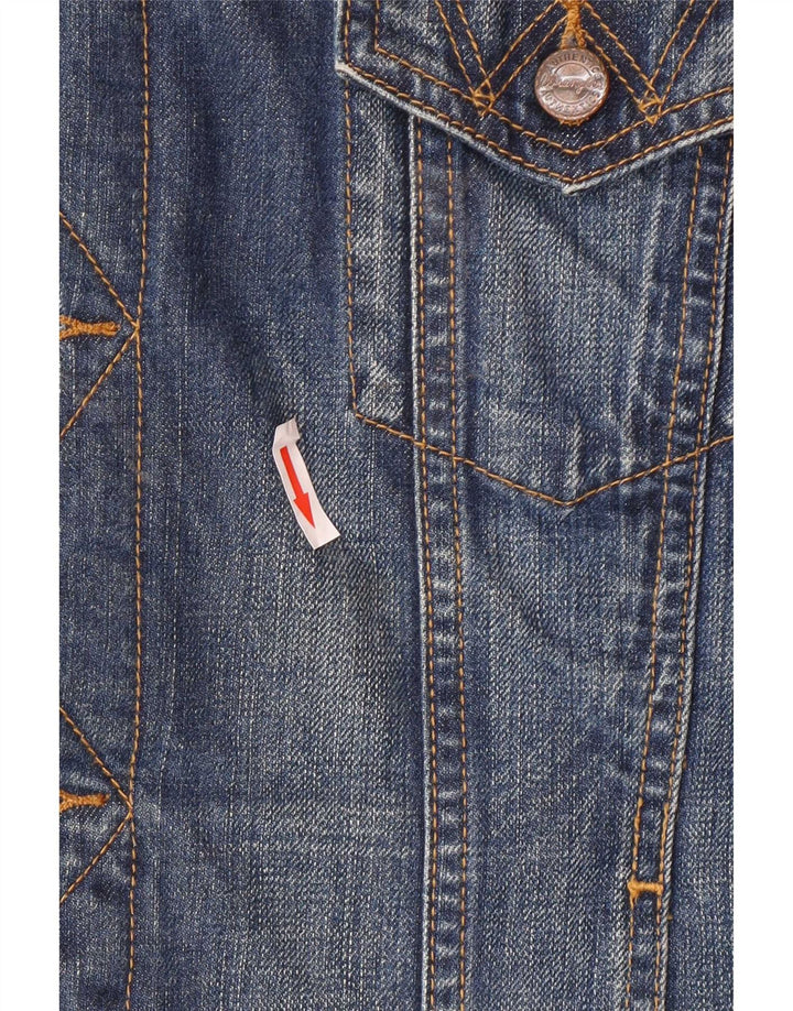 Jachetă de denim pentru bărbați Wrangler UK 40, mare, albastru, bumbac