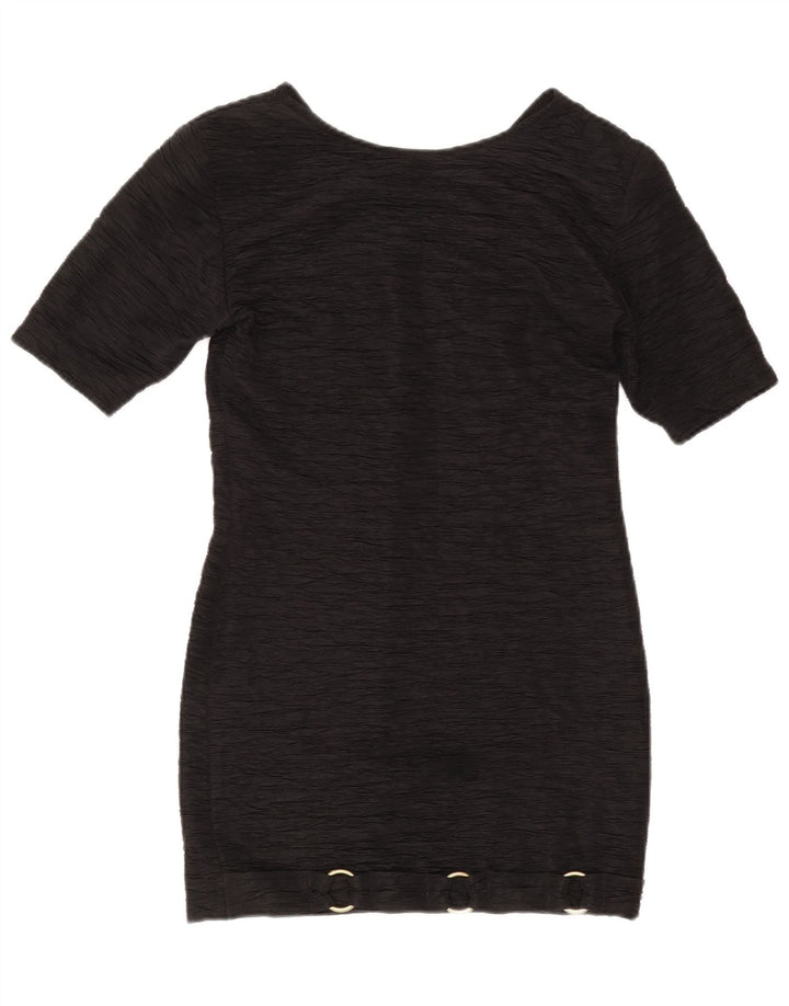 Rochie vintage pentru femei US 2 XS poliester negru