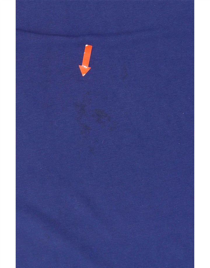Tricou grafic pentru bărbați Champion Top din bumbac albastru mediu