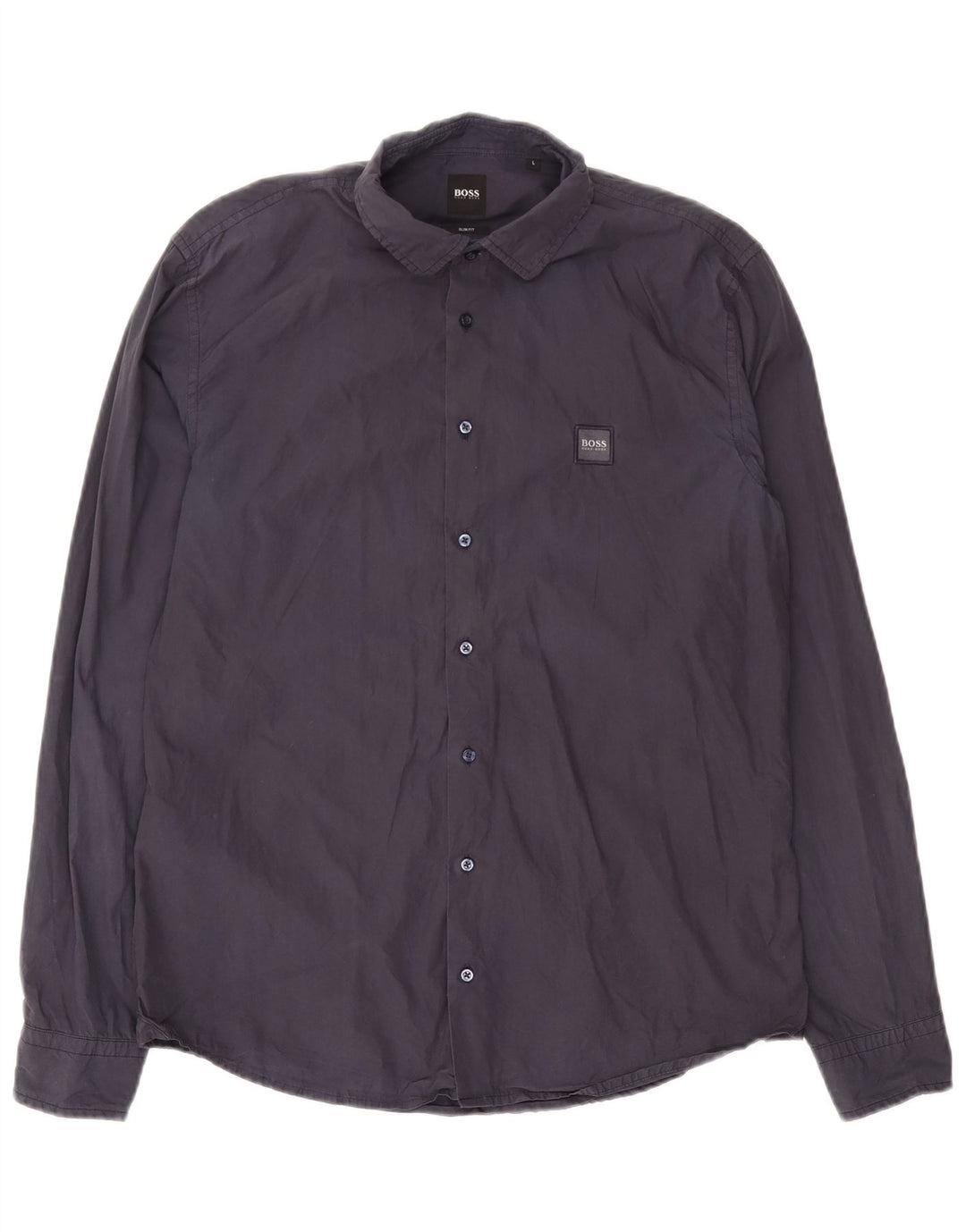 Cămașă pentru bărbați Hugo Boss Slim Fit, mare, albastru, bumbac