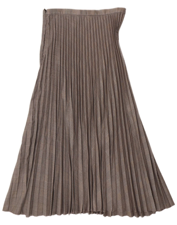 H&M Fustă plisată cuțit pentru femei EU 38 Medium W28 Poliester cu picioare de găină gri