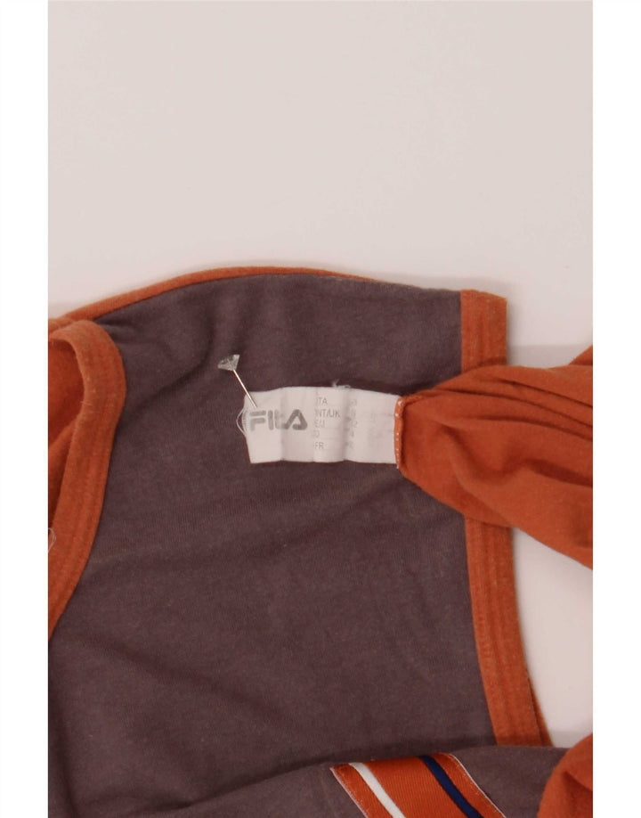 Vestă pentru bărbați Fila, mic maro, bumbac color bloc