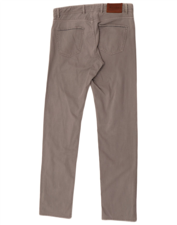 Massimo Dutti Pantaloni casual Slim Fit pentru bărbați EU 40 Mediu L32 L34 Gri