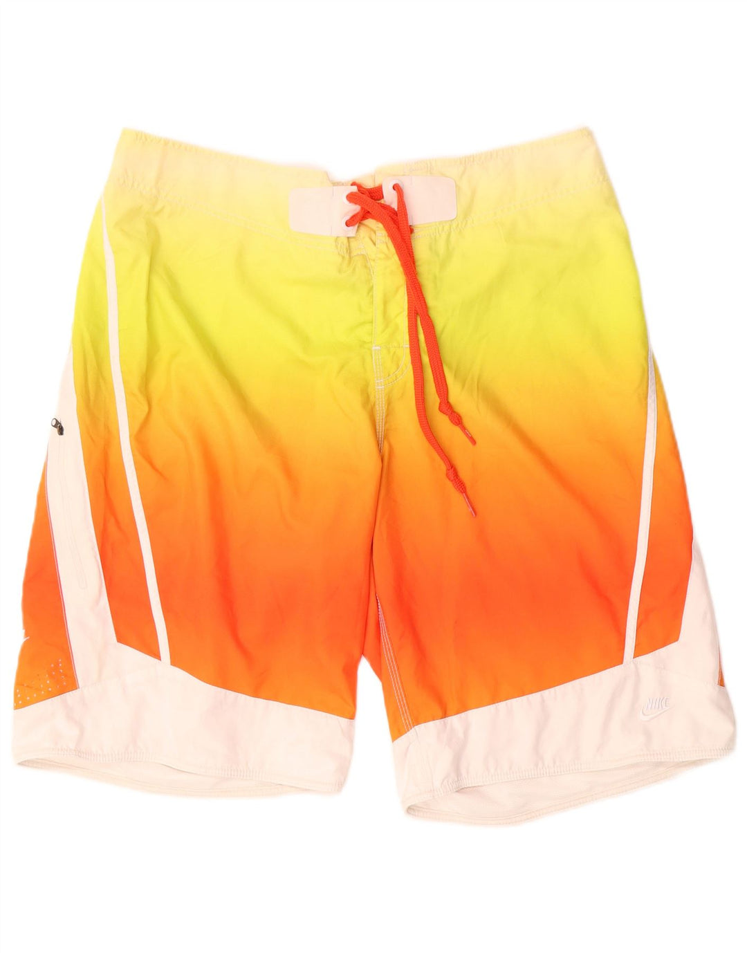 NIKE Mens Swimming Shorts Medium  Orange Colourblock