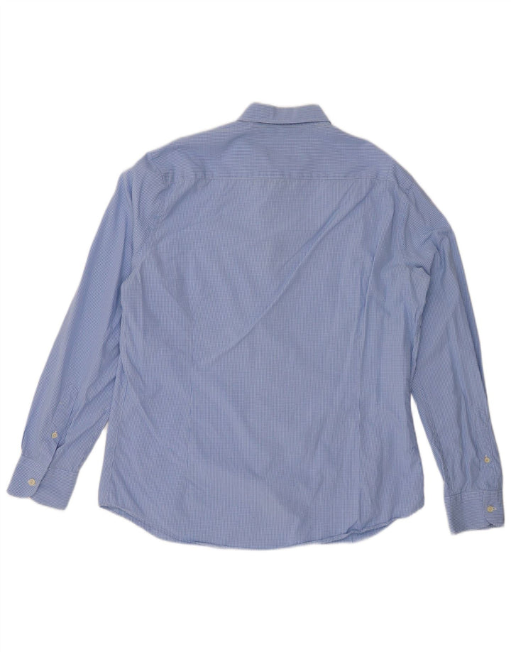 Cămașă pentru bărbați MASSIMO DUTTI Slim Fit XL Blue Gingham