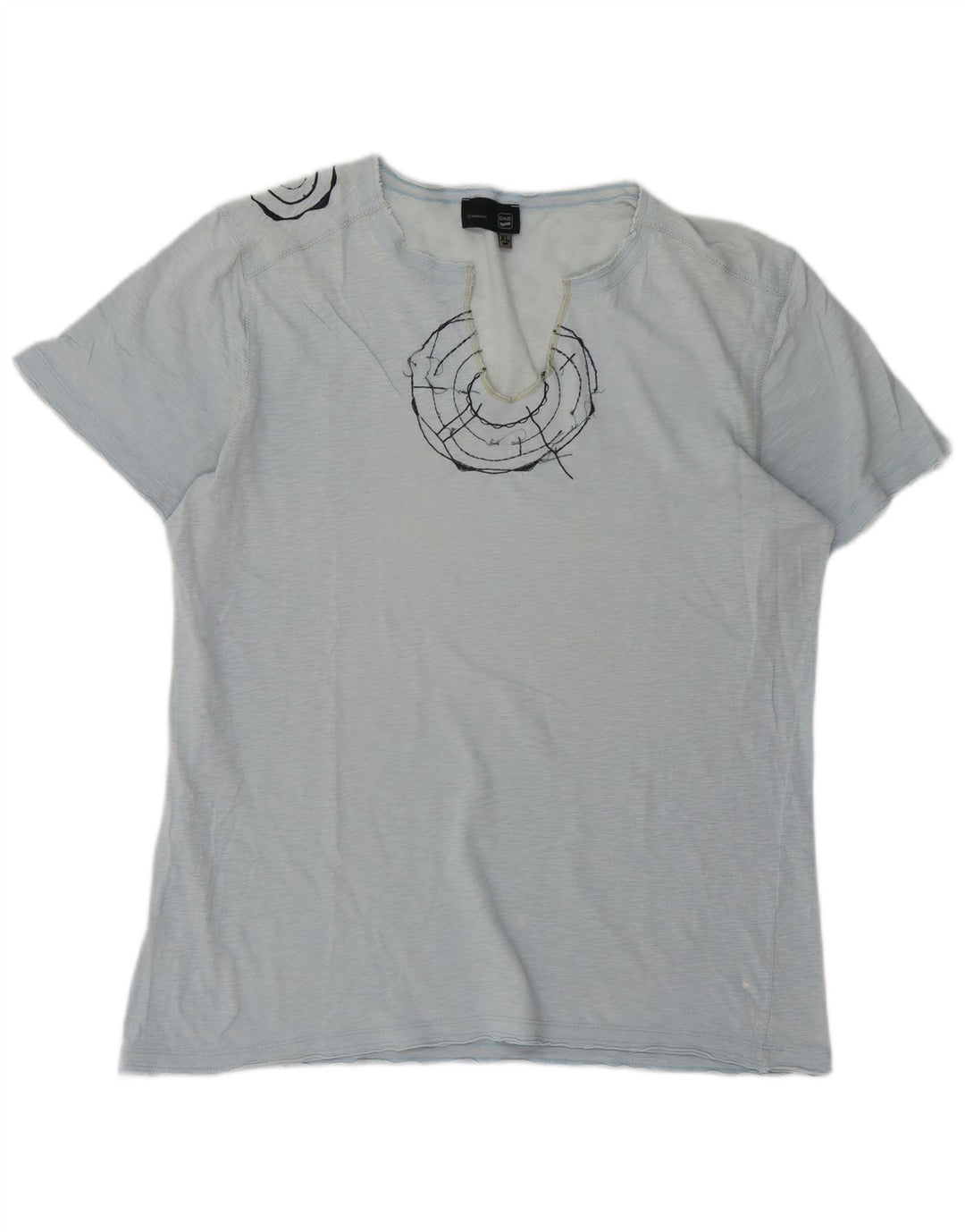 Tricou grafic pentru bărbați GAS Top XL albastru pete