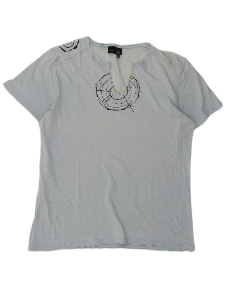 Tricou grafic pentru bărbați GAS Top XL albastru pete