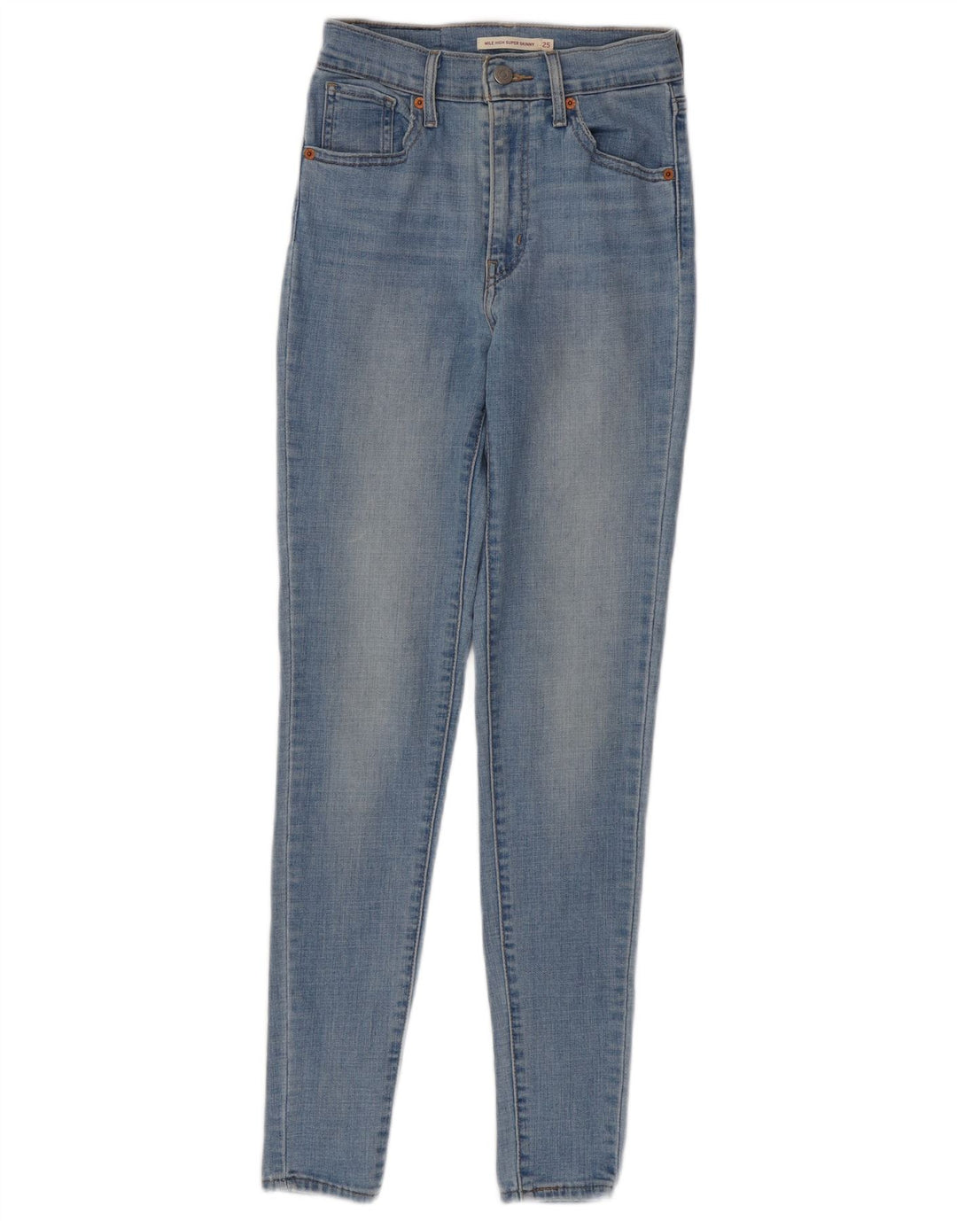 Blugi super skinny pentru damă LEVI'S Mile High W25 L30 bumbac albastru