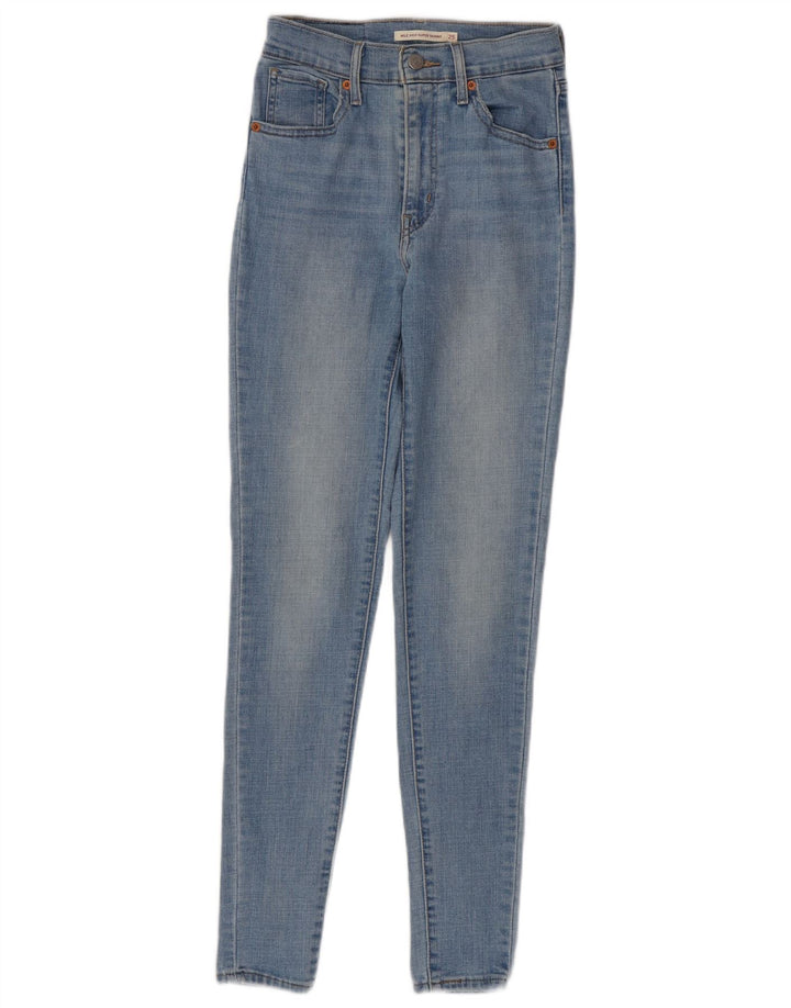 Blugi super skinny pentru damă LEVI'S Mile High W25 L30 bumbac albastru