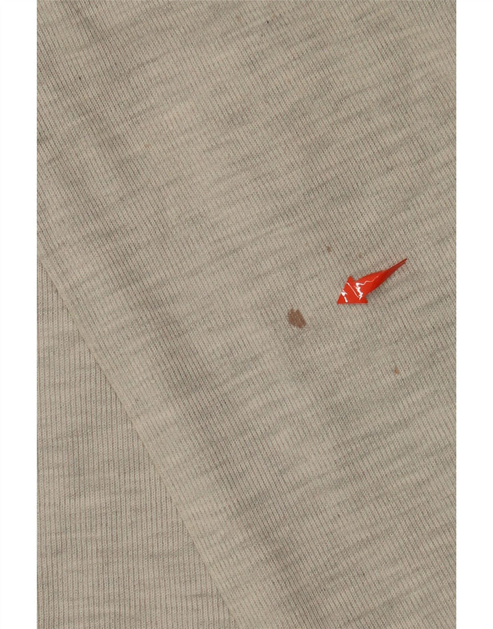 Cămașă polo cu mânecă lungă, cu fermoar și gât, pentru bărbați, XL, gri pete