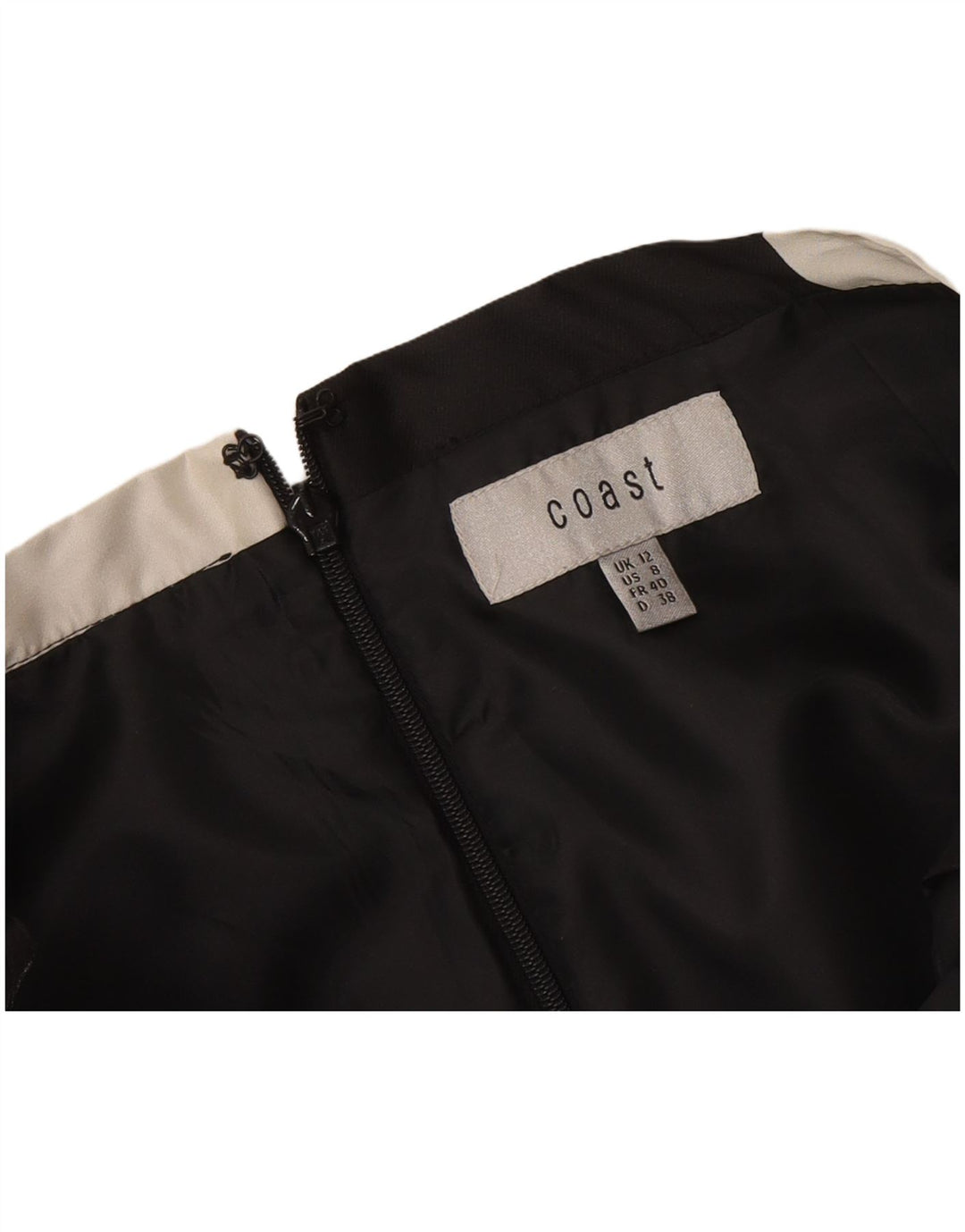 Fusta A-Line pentru femei Coast UK 12 Medium W30 Negru Geometric