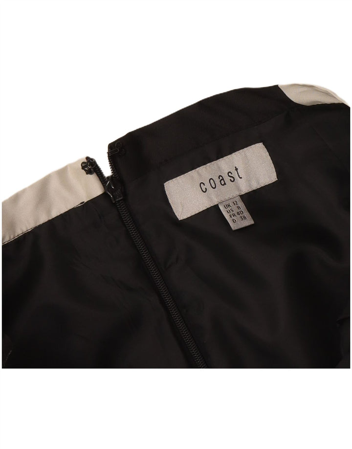 Fusta A-Line pentru femei Coast UK 12 Medium W30 Negru Geometric