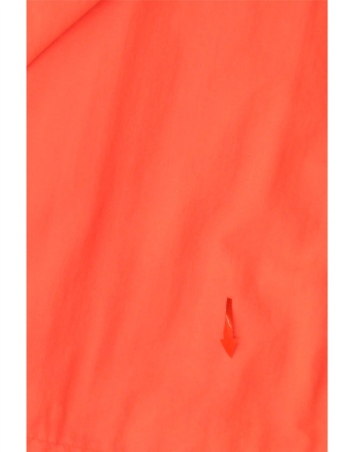 SUPERDRY Jachetă de ploaie cu glugă pentru bărbați UK 34 XS Orange Colorblock Nylon