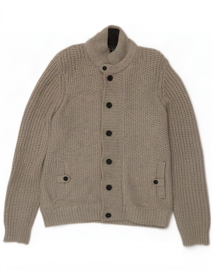 Pulover cardigan pentru bărbați Ted Baker Mărimea 6 2XL bumbac gri