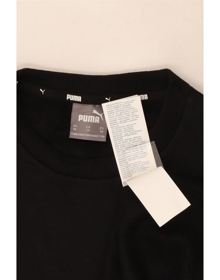 Pulover grafic pentru bărbați Puma XS bumbac negru