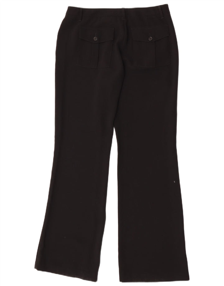 Pantaloni chino Bootcut pentru femei Benetton IT 44 Medium W28 L32 Poliester negru