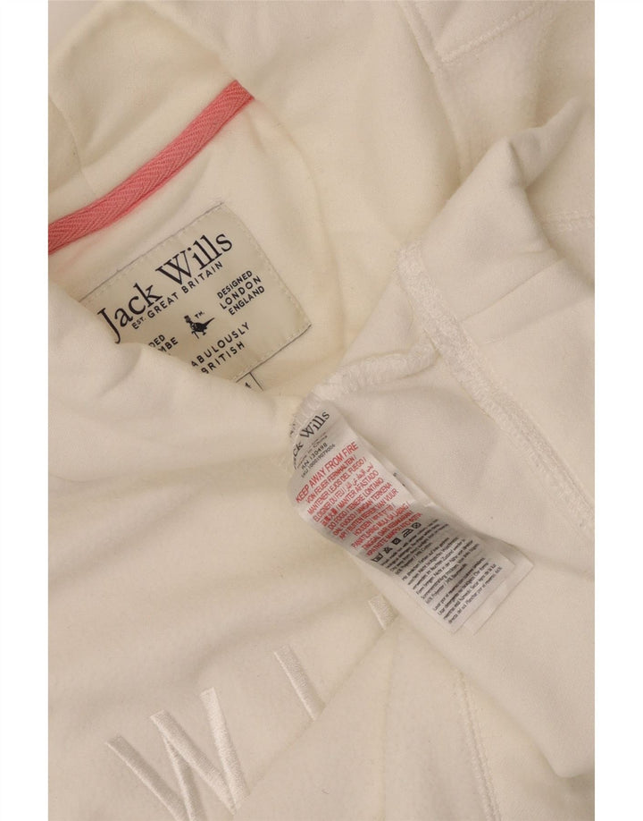 Pulover pentru femei Jack Wills Crop Graphic Pulover UK 14 Large White