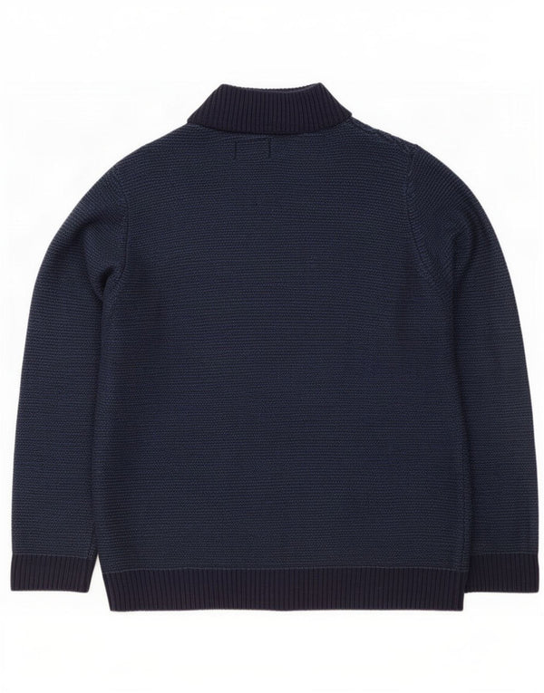 Pulover cardigan pentru bărbați Marks & Spencer, cu croială obișnuită, mare, acrilic, albastru bleumarin