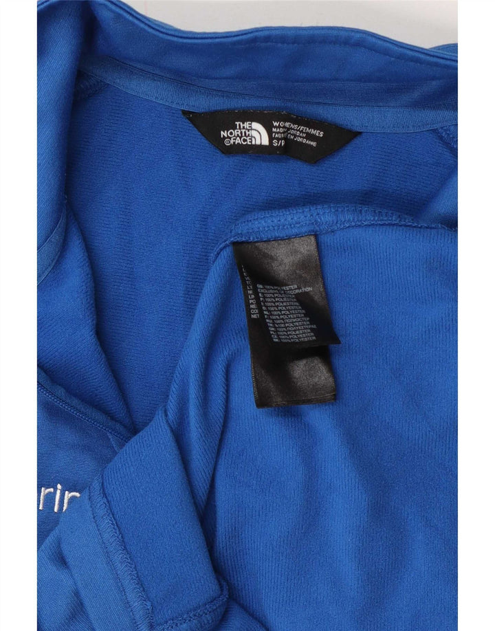 Top de trening The North Face pentru femei, cu fermoar și gât, cu pulover UK 10 Small Blue
