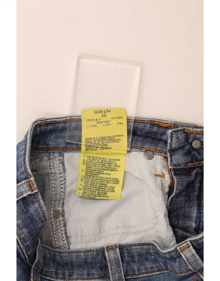 Blugi pentru femei Wrangler Eve Bootcut W26 L29 Bumbac albastru