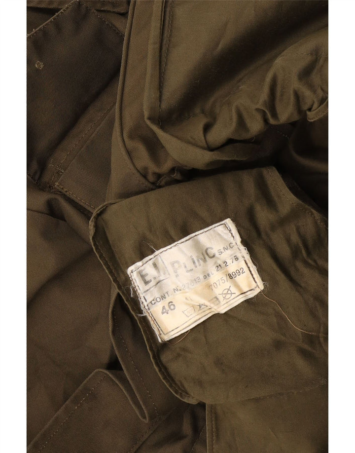 Jachetă militară vintage pentru bărbați EU 46 Mic Kaki