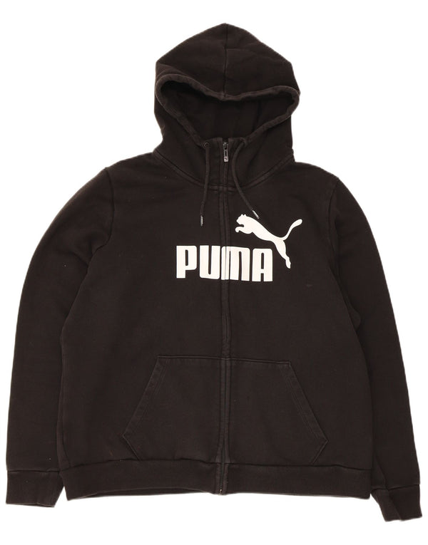 Pulover Puma Graphic Zip pentru femei UK 20 2XL Bumbac negru