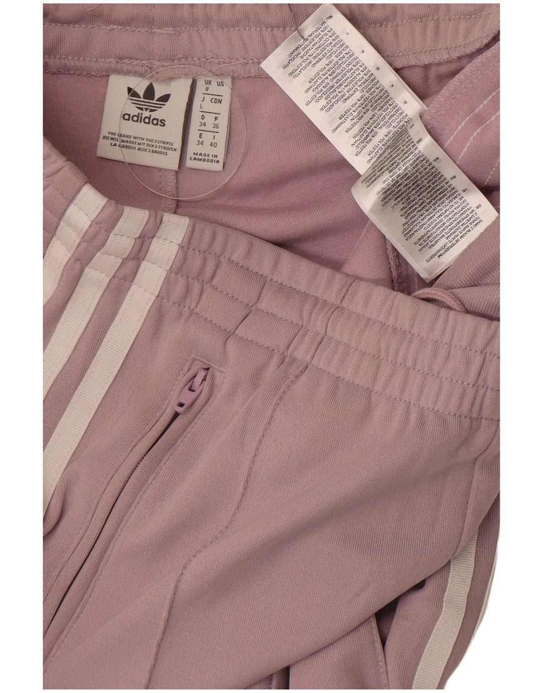 Pantaloni de trening Adidas pentru femei UK 8 Poliester violet mic